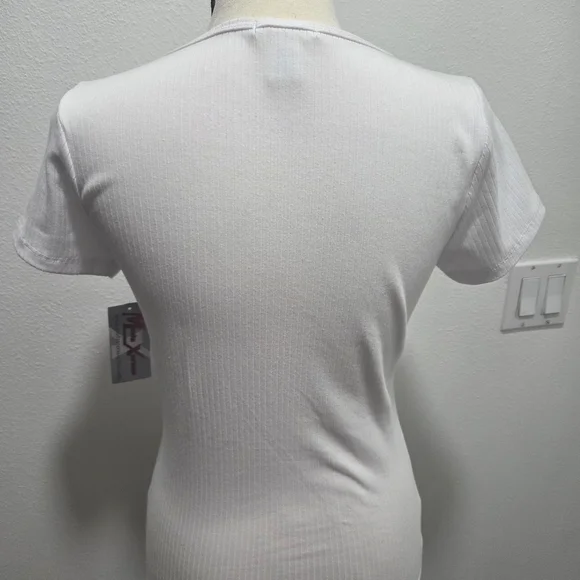 Bozzolo White Short Sleeve Women's Top - Picture 2 of 4
